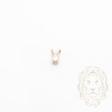 Pendentif - Or 14K jaune solitaire diamant naturel coupe rond brillant 0.06CT - PEGD048