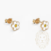 Studs - Or 14K jaune marguerite - BOG980