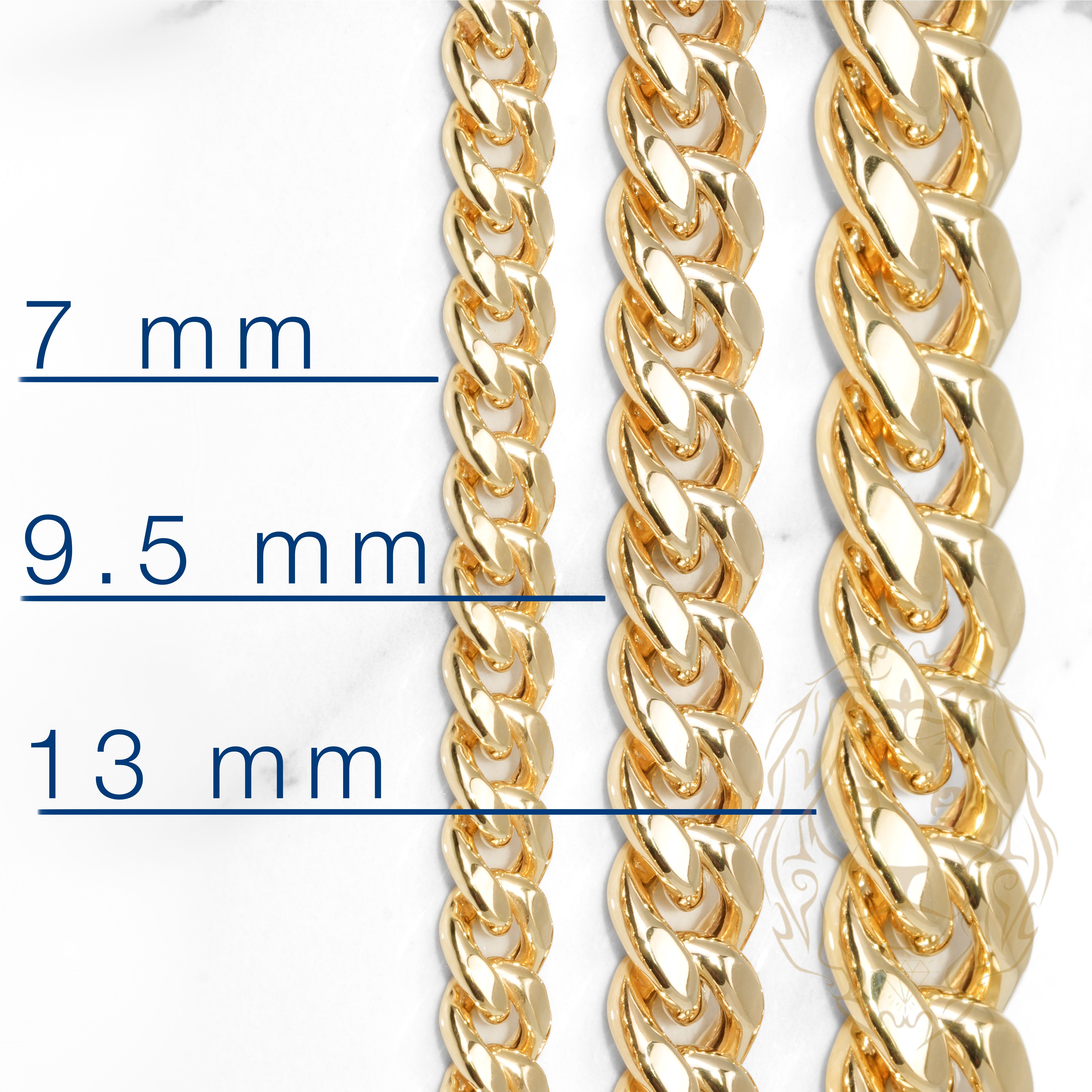 Chaîne - Or 10K jaune cuban link 13mm - CHG833