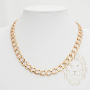 Chaîne - Or 10K jaune gourmette coupe diamant 7mm - CHG883