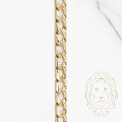 Chaîne - Or 10K jaune gourmette coupe diamant 7mm - CHG882