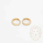 Huggies - Or 10K jaune coupe diamant 2mm X 8mm - BOG986