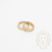 Huggies - Or 10K jaune coupe diamant 2mm X 8mm - BOG986