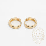 Huggies - Or 10K jaune sculptés 3mm X 9mm - BOG992