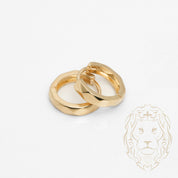 Huggies - Or 10K jaune sculptés 3mm X 9mm - BOG992