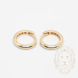 Hoops - Or 10K jaune classique 2.5mm X 11mm - BOG993