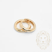 Hoops - Or 10K jaune classique 2.5mm X 11mm - BOG993
