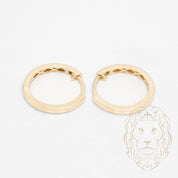 Hoops - Or 10K jaune simple 2mm X 14mm - BOG995