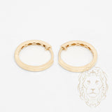 Hoops - Or 10K jaune simple 2mm X 14mm - BOG995