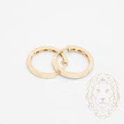 Hoops - Or 10K jaune simple 2mm X 14mm - BOG995