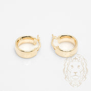 Huggies - Or 10K jaune chunky 6mm X 10mm - BOG996