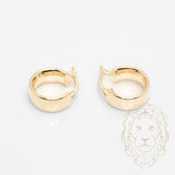 Huggies - Or 10K jaune chunky 6mm X 10mm - BOG996