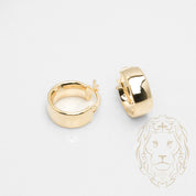 Huggies - Or 10K jaune chunky 6mm X 10mm - BOG996