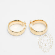 Hoops - Or 10K jaune chunky 6mm X 15mm - BOG997