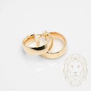 Hoops - Or 10K jaune chunky 6mm X 15mm - BOG997