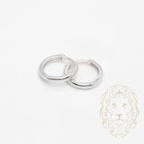 Huggies - Or 10K blanc simple 2mm X 10mm - BOG999