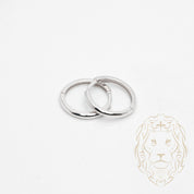 Hoops - Or 10K blanc simple 2mm X 12mm - BOG1000