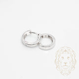 Huggies - Or 10K blanc bold 3mm X 10mm - BOG1002