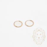 Huggies - Or 10K jaune dormeuse 0.75mm X 7mm - BOG1003