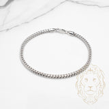 Bracelet - Or 14K blanc franco rond 3.2mm - BRG759
