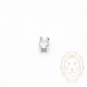 Pendentif - Or 14K blanc solitaire diamant lab 0.25CT coupe rond brillant - PEGL045