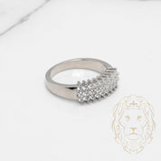 Bague - Argent cluster pierres cz - RIS879