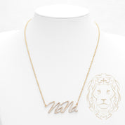 Collier - Or 10K jaune pendentif "Nana" pavé de diamants lab VVS 2.00CT - CHGL018