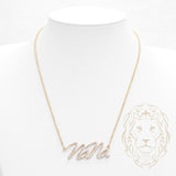 Collier - Or 10K jaune pendentif "Nana" pavé de diamants lab VVS 2.00CT - CHGL018