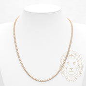 Collier - Or 10K jaune tennis pierres cz coupe rond 3.4mm - CHG893