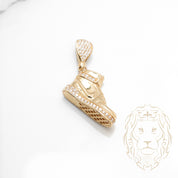 Pendentif - Or 10K jaune soulier Dunk pavé de cz - PEG889