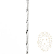 Chaîne - Or 10K blanc singapour 1.5mm - CHG888