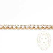 Collier - Or 10K jaune tennis pierres cz coupe rond 3.4mm - CHG893