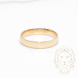 Ring - Simple 4mm 14K Yellow Gold Band - RIG940