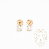 Studs à visser - Or 10K jaune perle 3mm - BOG1016