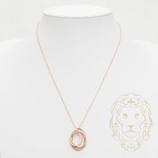 Collier - Or 14K rose pendentif forever pavé de diamants naturels 0.30CT - CHGD014