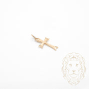 Pendentif - Or 10K jaune croix coupe diamant - PEG893