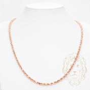 Chaîne - Or 10K rose torsade solide 4.4mm - CHG906