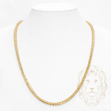 Chaîne - Or 10K jaune franco solide 4.5mm - CHG945