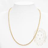 Chaîne - Or 10K jaune pineapple franco solide coupe diamant 3mm - CHG949