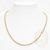 Chaîne - Or 10K jaune pineapple franco solide coupe diamant 4mm - CHG950