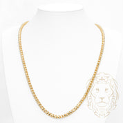 Chaîne - Or 10K jaune pineapple franco solide coupe diamant 5mm - CHG951