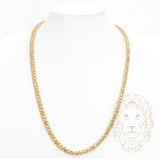 Chaîne - Or 10K jaune pineapple franco solide coupe diamant 6mm - CHG952