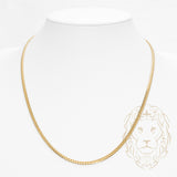 Chaîne - Or 10K jaune cuban link solide 3.2mm - CHG961