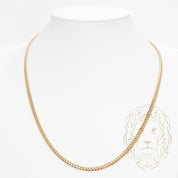 Chaîne - Or 10K jaune cuban link solide 5mm - CHG963