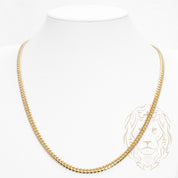 Chaîne - Or 10K jaune cuban link solide 6mm - CHG964