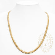 Chaîne - Or 10K jaune cuban link solide 7mm - CHG965