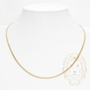 Chaîne - Or 10K jaune double curb solide 2.5mm - CHG971