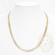 Chaîne - Or 10K jaune curb solide 6mm - CHG975