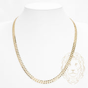 Chaîne - Or 10K jaune curb solide 7.6mm - CHG976