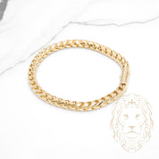 Bracelet - Or 10K jaune franco solide 6mm - BRG790